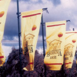 Flag designs were introduced as a way to promote community work in the local area Flags designed to support the courthouse and encourage tourists